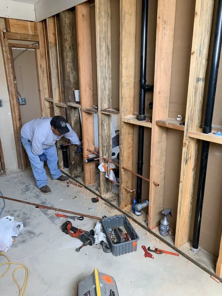 Commercial rough-in plumbing for Gas Line Repair in Columbia Park